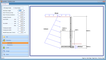 retaining wall software
