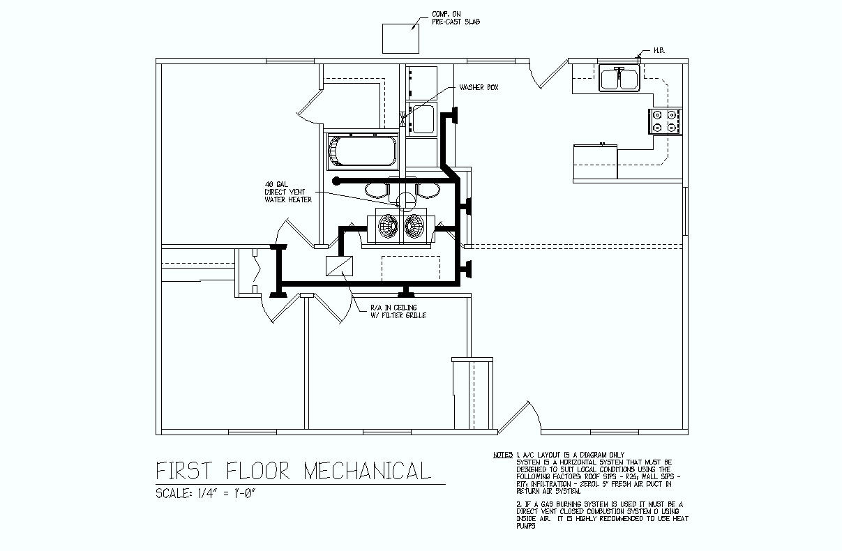 Black and White Electrical Plan with Key